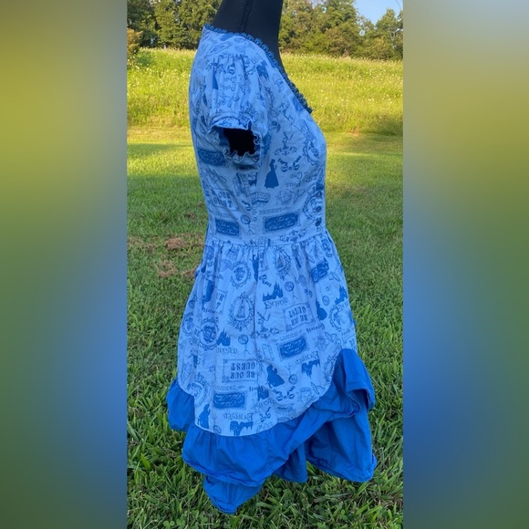 Disney Beauty & Beast Ruffle Dress Small Limited edition Hot Topic - Picture 5 of 13